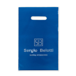 Подарочный пакет S темно-синий Sergio Belotti#E